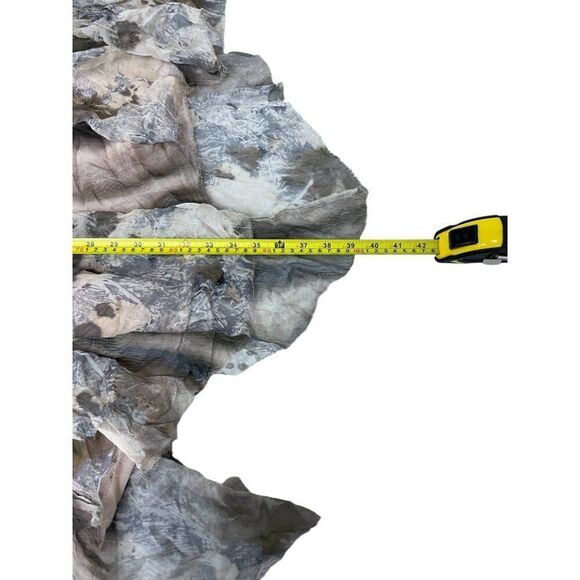 Zara Women Midi Skirt L Brown Animal Print Patchwork Chiffon Flowy 8486/043 NWT - Picture 12 of 12